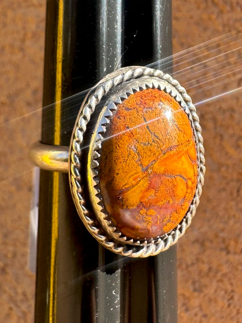Bumble Bee Jasper and Sterling Silver Ring