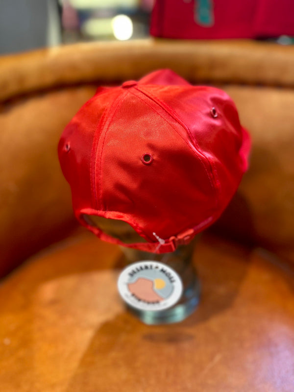 Red Satin Operation Desert Storm "Throw Sand & Kick Ass" Cap