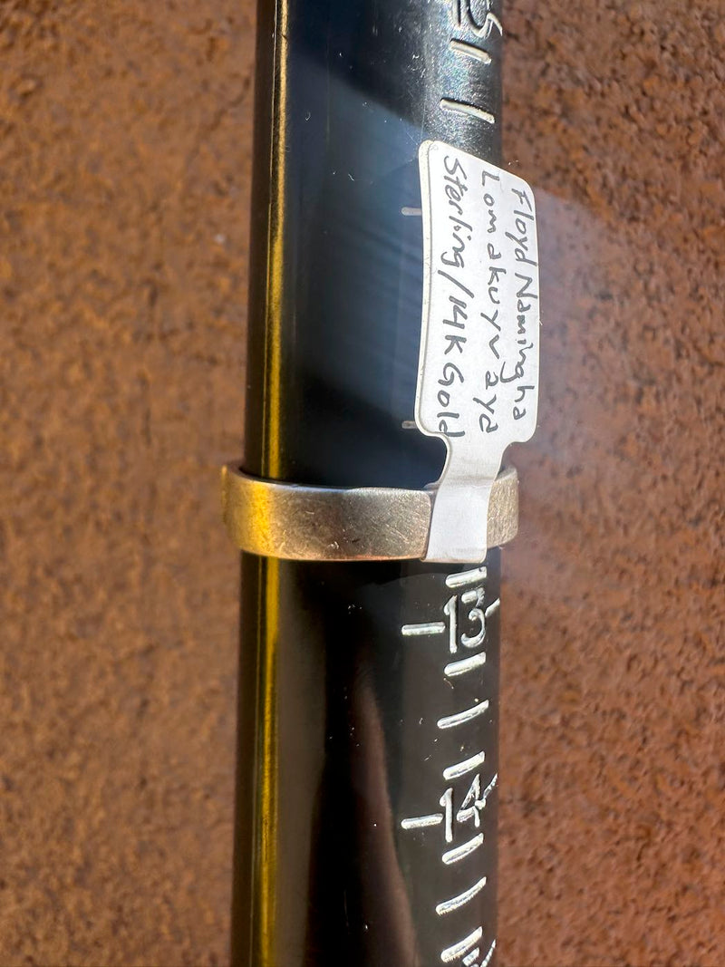 Floyd Namingha Lomakuyvaya Sterling Silver/14K Gold Ring