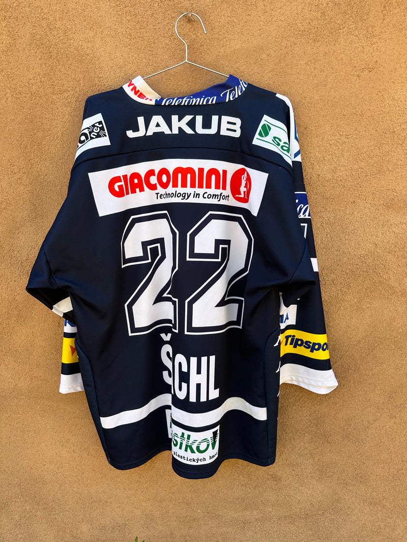 Petr Sachl Liberec Bili Tygri Hockey Sweater