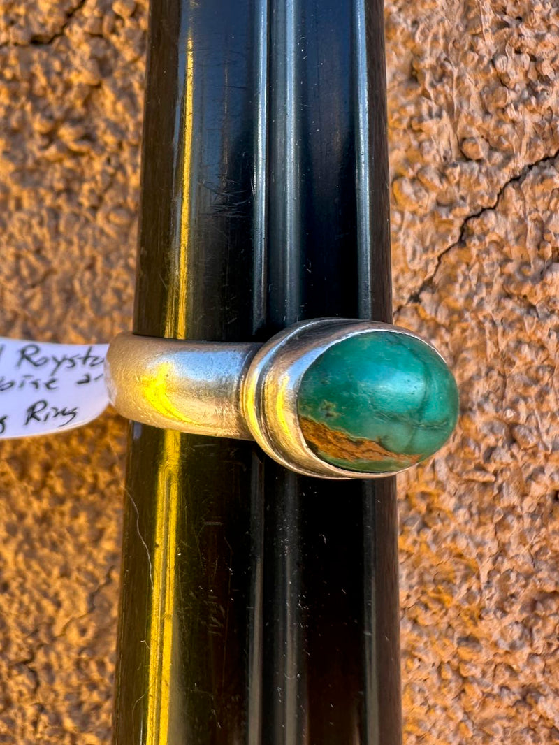 Oval Royston Turquoise and Sterling Silver Ring