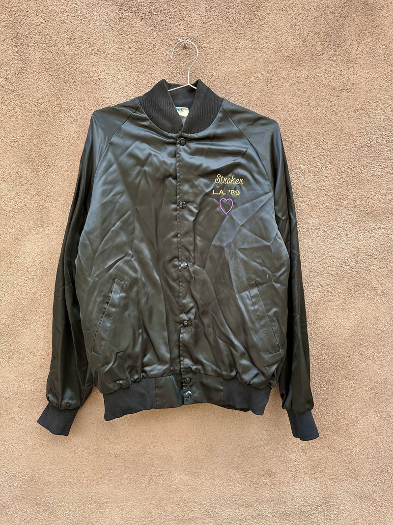 Rio Grande Cantina Satin Jacket - "Stroker L.A. '89"