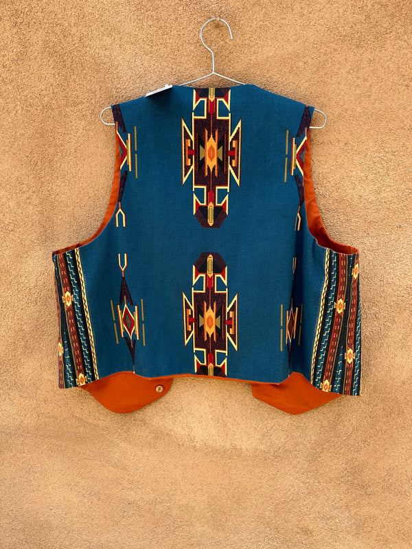 Reversible Southwestern Cotton Vest