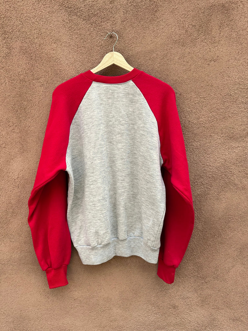 Red & Gray Raglan Nike Sweatshirt