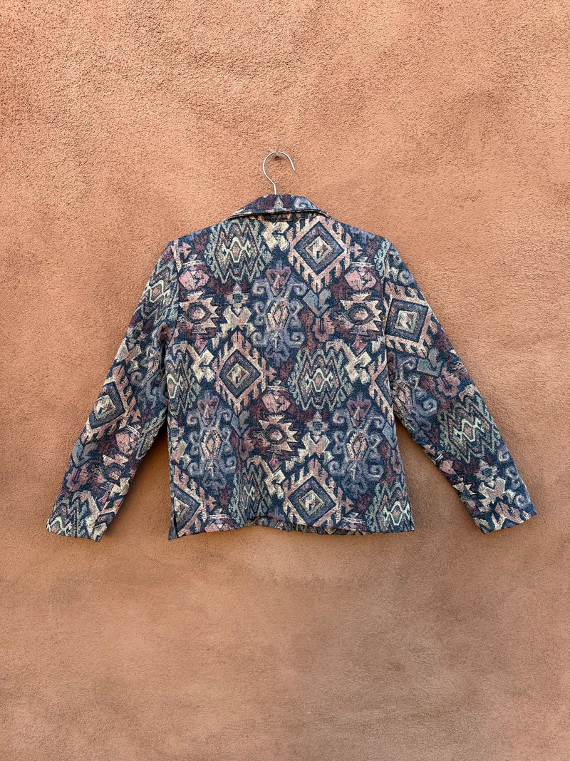 Batik Style Tapestry Jacket by Silverado, Made in New Mexico
