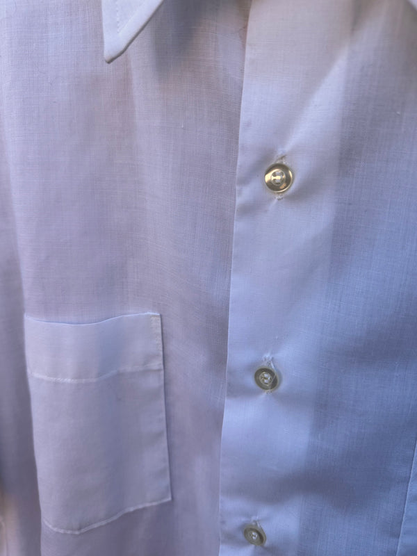 60's Short Sleeve White Shirt by Arrow