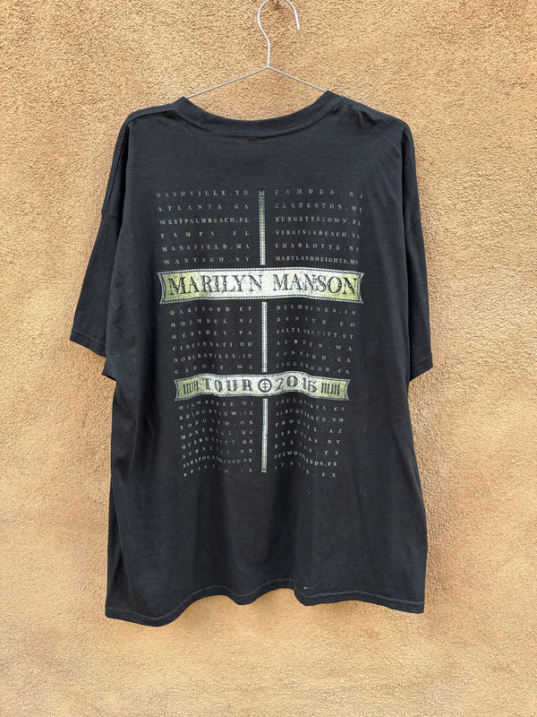 Marilyn Manson 2016 Tour T-shirt