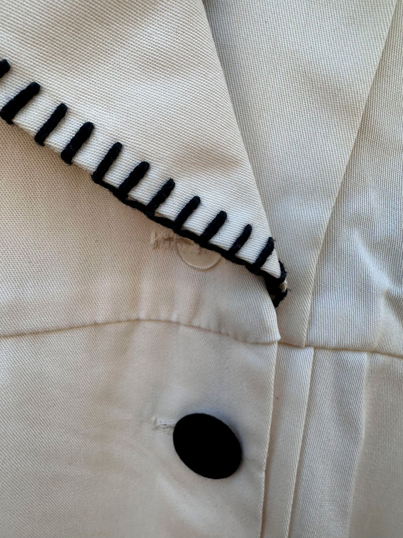 Scandels Cream Dress 1980's - Made in USA