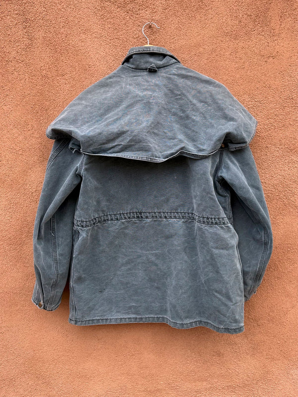 Rare Duster Style Green Canvas Jacket - Made in USA - Union Made