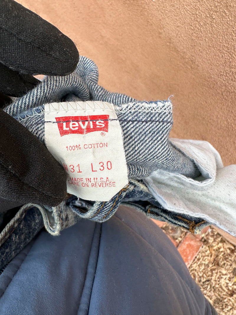 Levi's 505 Acid Wash Jeans Made in USA