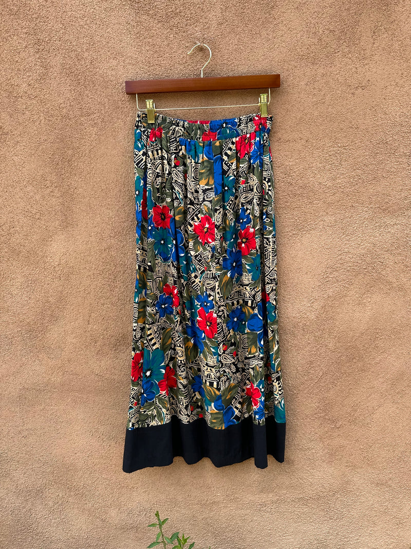 Floral and Paisley Skirt by Norton McNaughton Petites