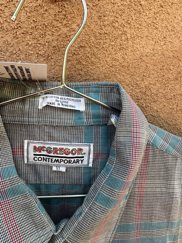1980's McGregor Contemporary Plaid Shirt