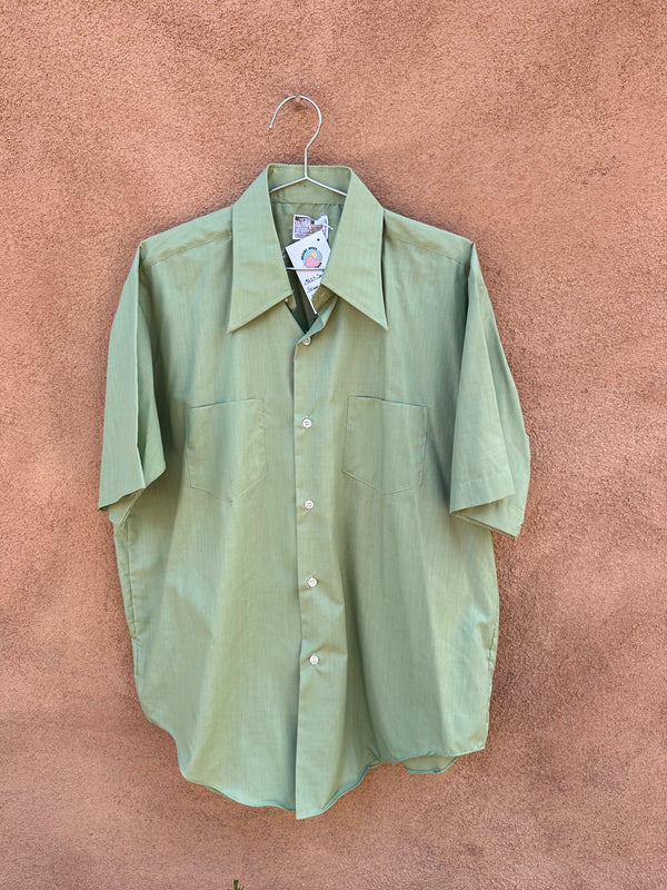 1960's Sanforized Green Montgomery Ward Shirt