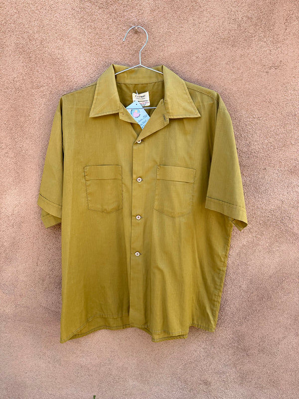 Drab Green 1950's Fedway Short Sleeve Shirt