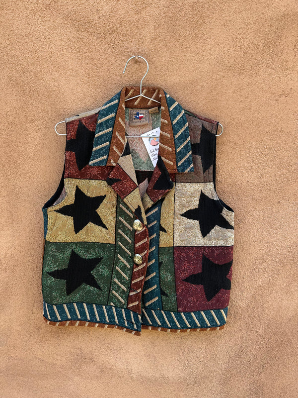 Don't Mess with Texas Tapestry Star Vest- as is