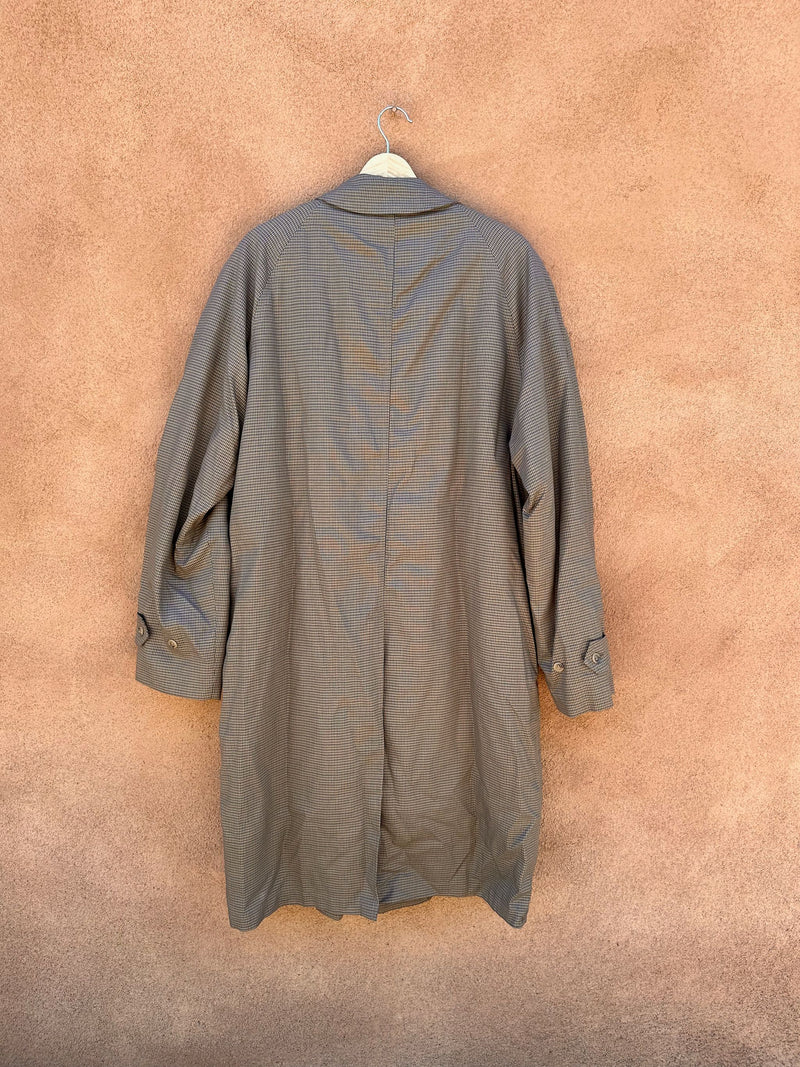 London Fog Maincoat 42 Long Houndstooth Coat