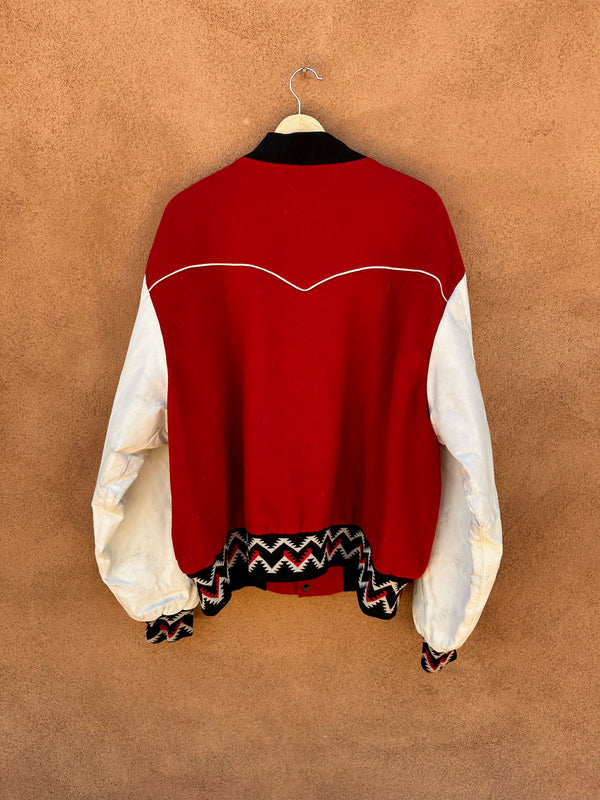 80's Pioneer Wear Western Letterman Jacket - as is