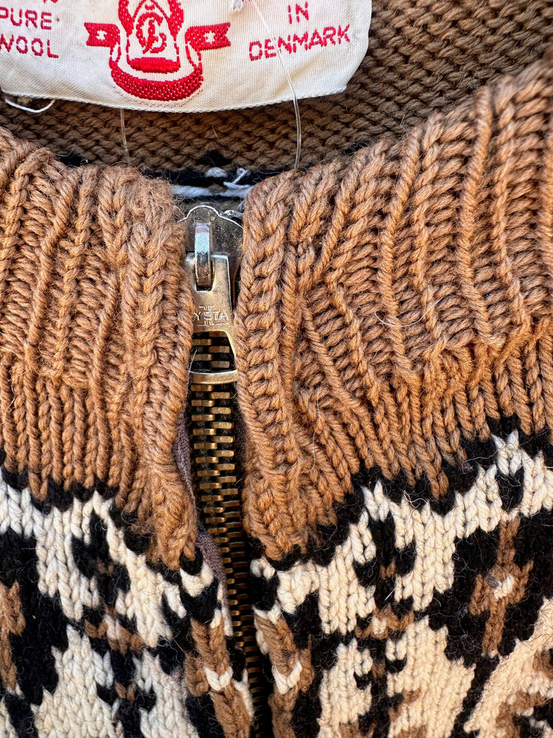 Danish Wool 1960's Cardigan - as is