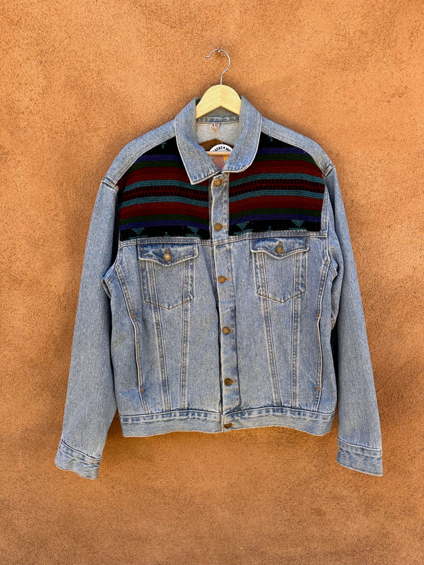 Woolrich Denim Jacket with Wool Santa Fe Style Panels