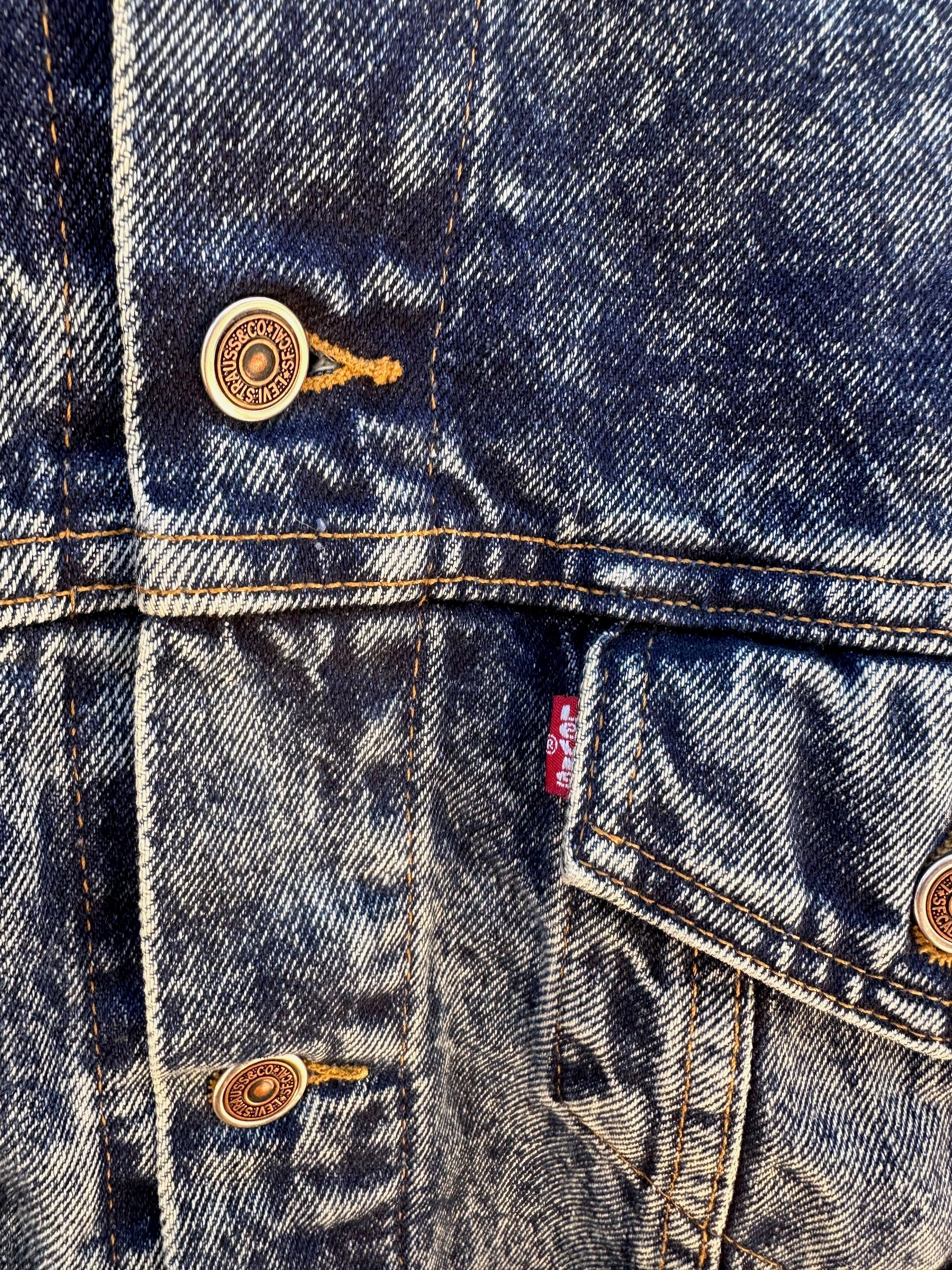Vintage 1980's Levi's Acid Washed 70508 Denim Jacket – DESERT MOSS VINTAGE