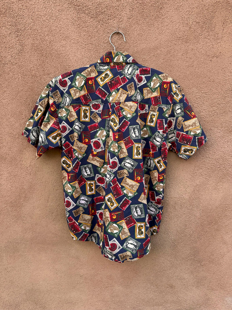 Jaspe Vintage Stamp Blouse Cotton