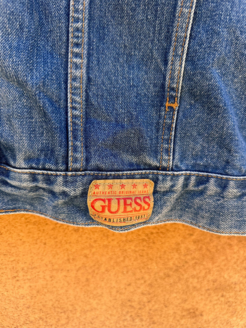 90's Guess Men's Denim Jacket - XL