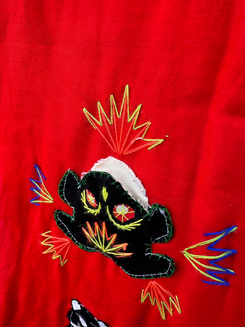 Wild Patchwork Vest with Patch Animals & Embroidery
