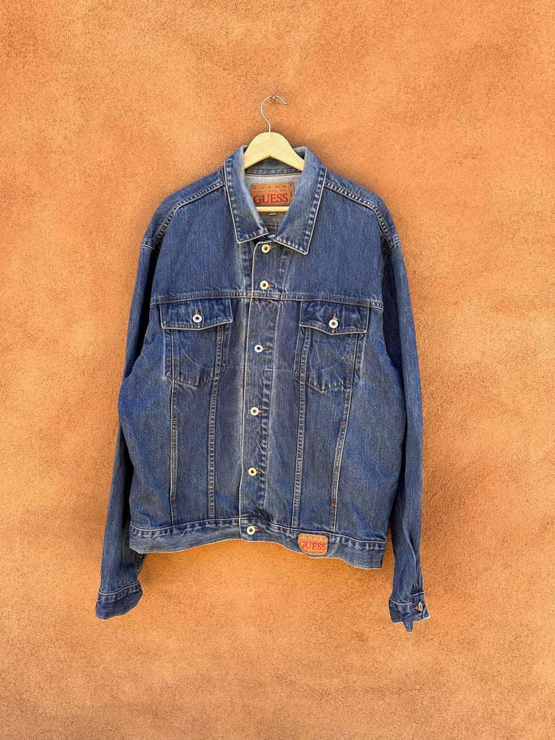 90's Guess Men's Denim Jacket - XL