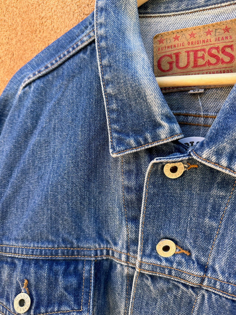 90's Guess Men's Denim Jacket - XL
