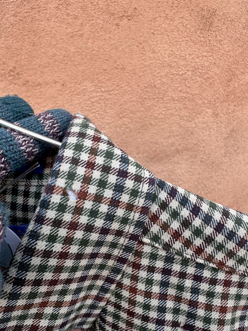 Pendleton Plaid Worsted Wool Shirt - small - as is