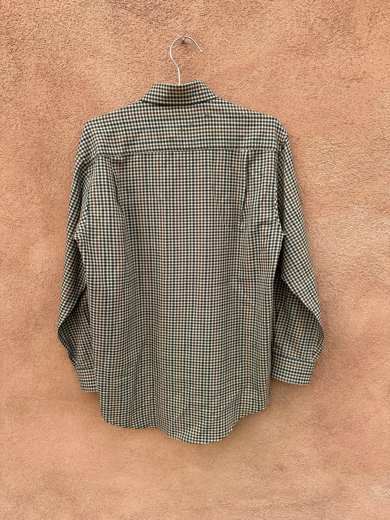 Pendleton Plaid Worsted Wool Shirt - small - as is