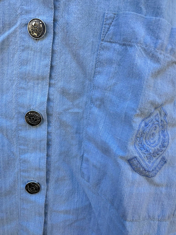 Cotton Castle Blouse with Western Buttons