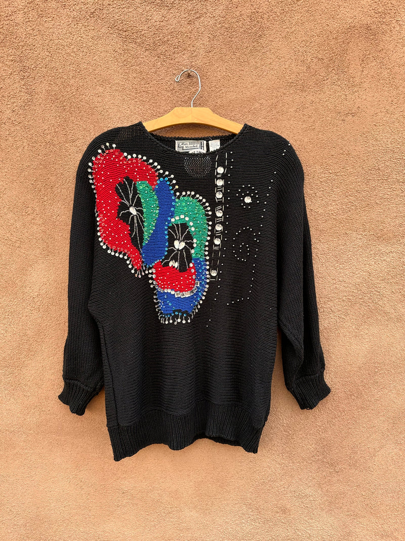Alan Menchel Rhinestone Sweater