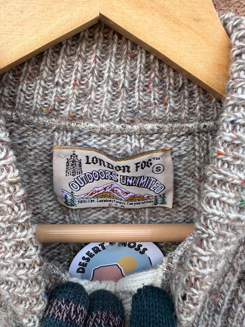 London Fog Outdoor Unlimited Wool Confetti Sweater - Made in USA
