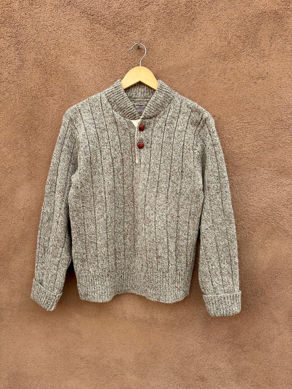 London Fog Outdoor Unlimited Wool Confetti Sweater - Made in USA
