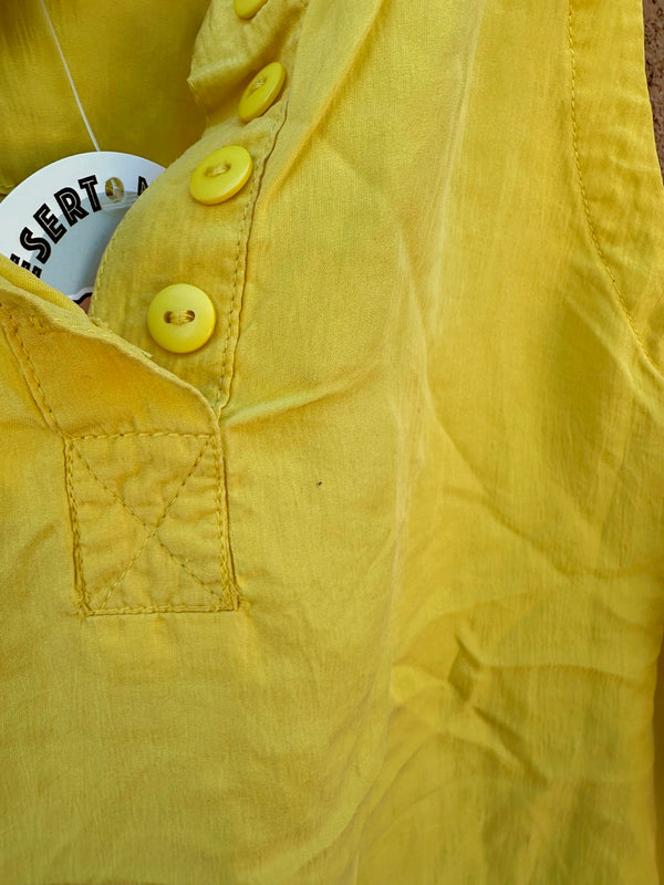 Paul Duffier Yellow Silk Tank