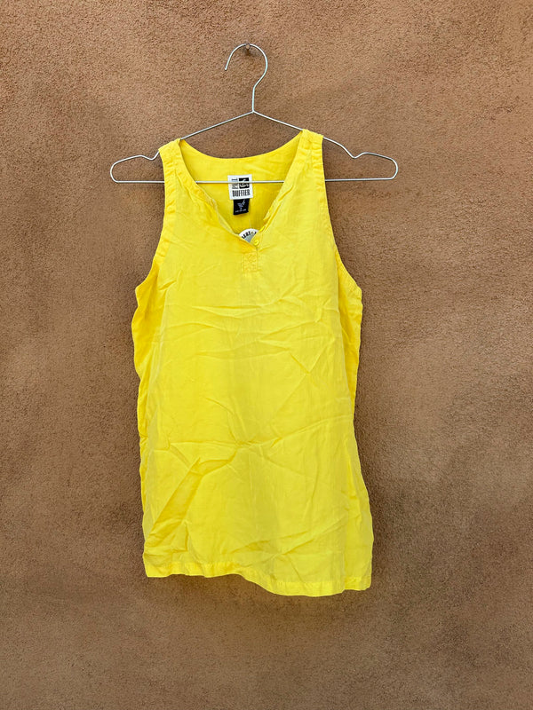 Paul Duffier Yellow Silk Tank