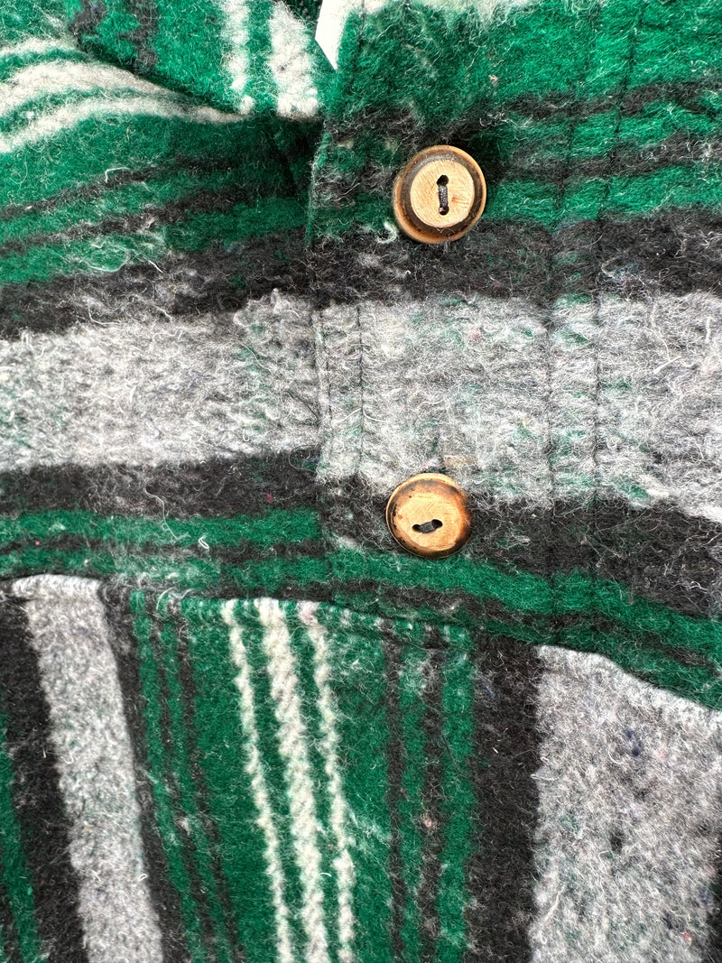 Green Mexican Blanket Style Drug Rug