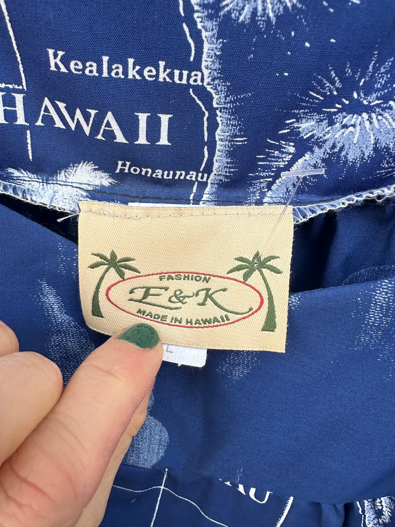 Hawaiian Map Muumuu Dress by Fashion E&K
