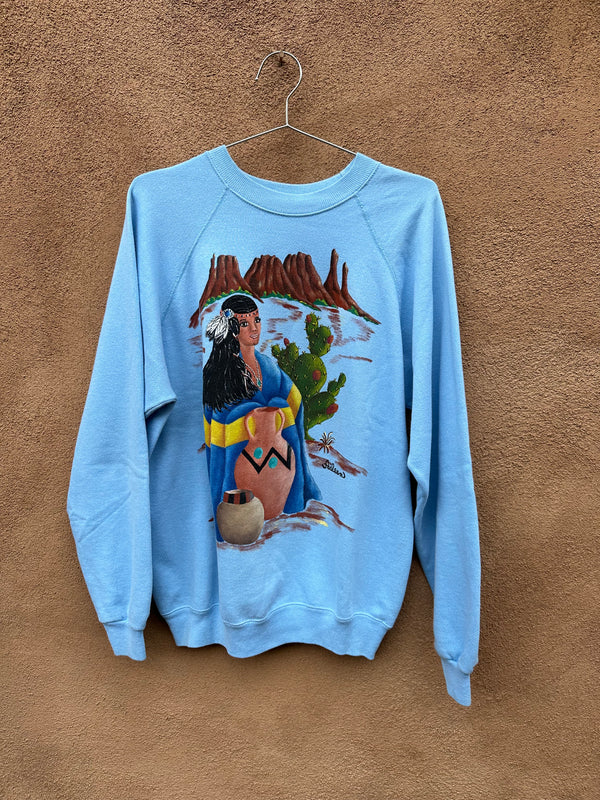 80's Handpainted Maiden Sweatshirt
