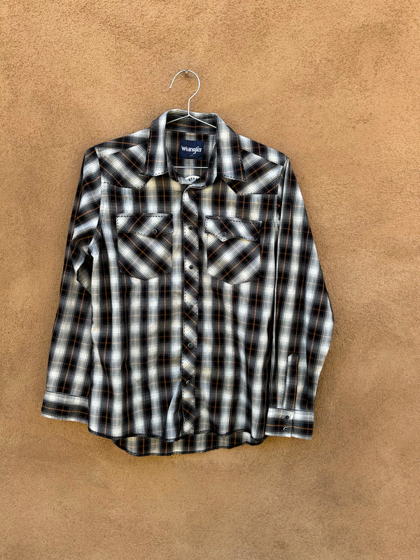 Brown & Black Plaid Wrangler Shirt