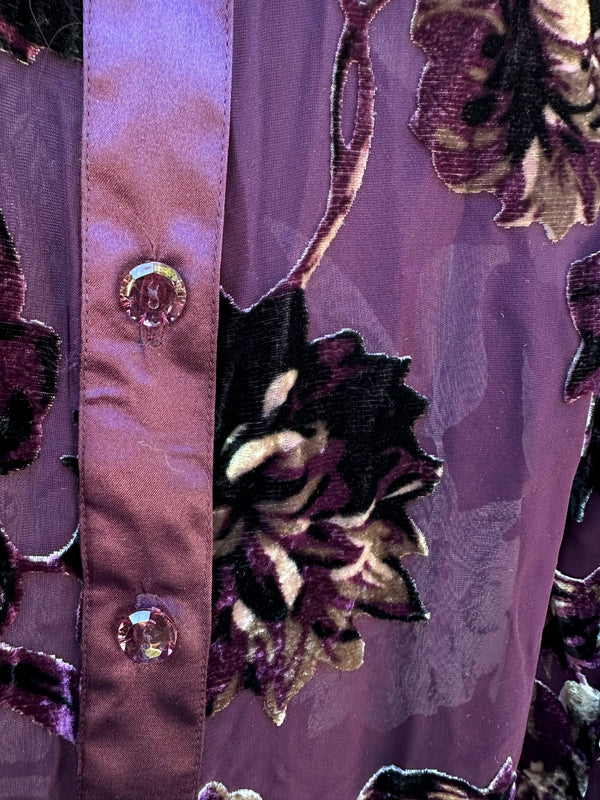 Sea Suns Velour Sheer Deadstock Blouse
