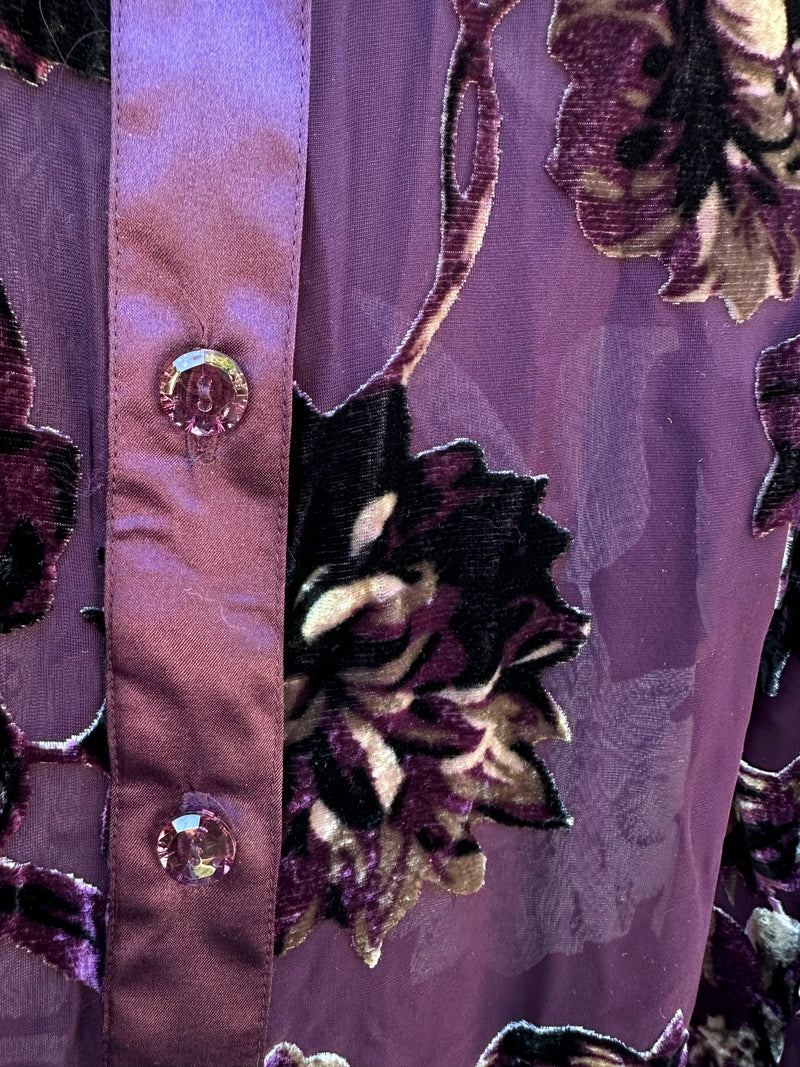 Sea Suns Velour Sheer Deadstock Blouse