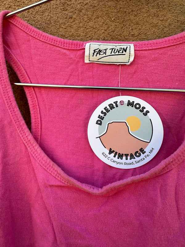 80's Pink Tank Top - Fast Turn