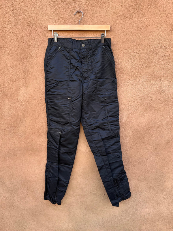 Black Bugle Boy 1980's Parachute Pants - as is