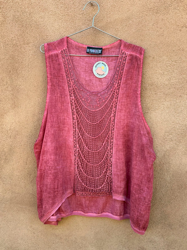 Flowy Cotton Raspberry Tank XL/2XL