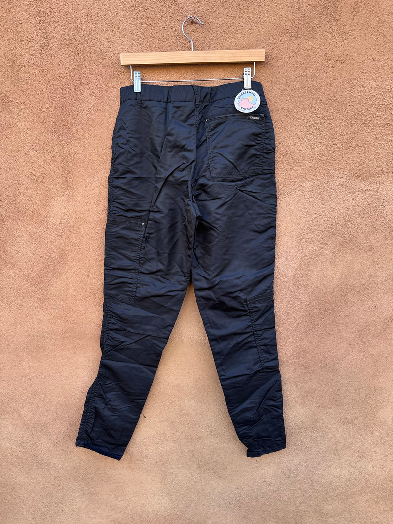 Black Bugle Boy 1980's Parachute Pants - as is