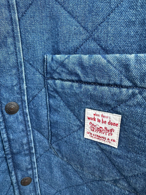 Quilted Denim Levi's Workwear Jacket - Med