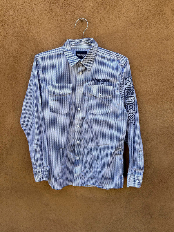 Blue & White Boys Rodeo Shirt - XL