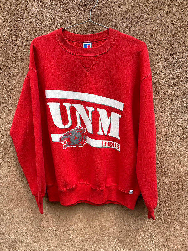 1980's UNM Lobos XL Russell Athletic Sweatshirt